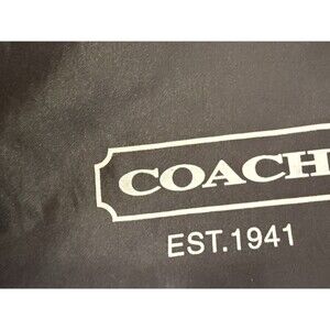 ✿ Coach Black Dust Bag Drawstring Storage Bag Large Purse Handbag Protector
